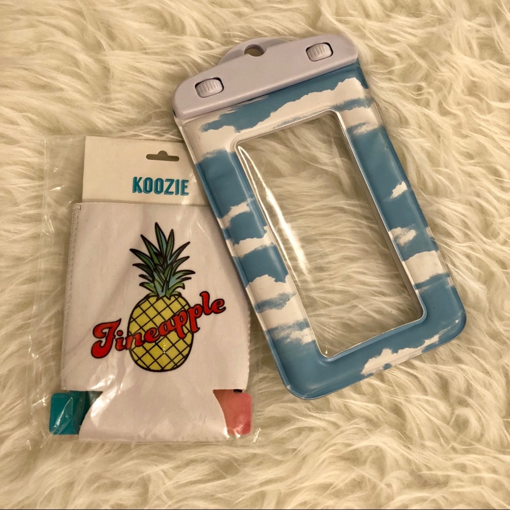 Beach Essentials — Koozie & Waterproof Phone Case
